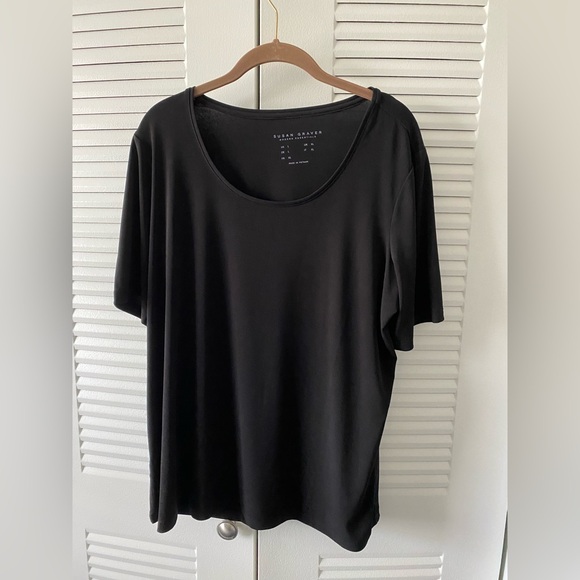 Susan Graver Tops - Susan Graver Black Top